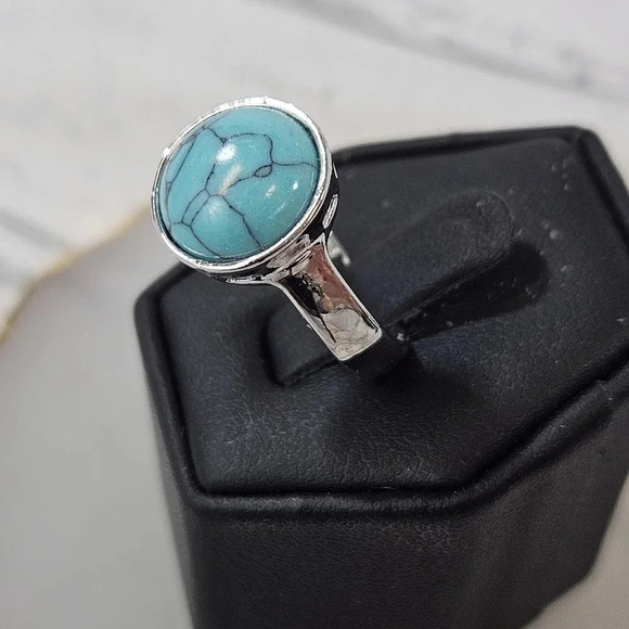 Ocean Globe Adjustable Fashion Ring A48 - Picture 8 of 9